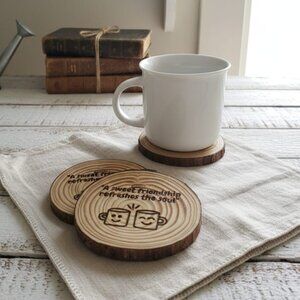 Friendship Wooden Coasters Set